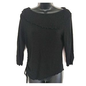 Black Asymmetric Sweater